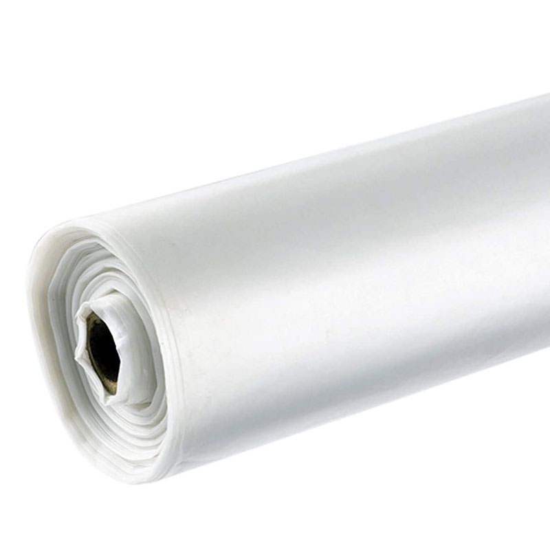 Roll of white paper on a white background