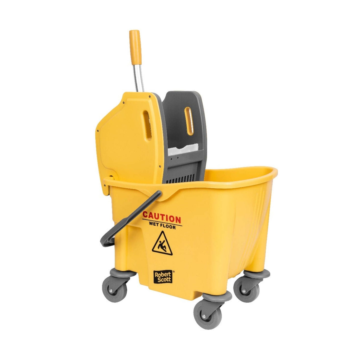 Purely Smile Kentucky Mop Bucket and Wringer 25 Litre Yellow