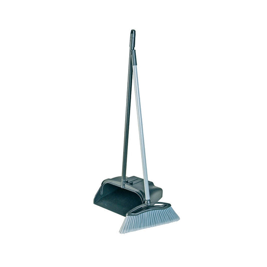 Lobby Dustpan Plastic + Brush