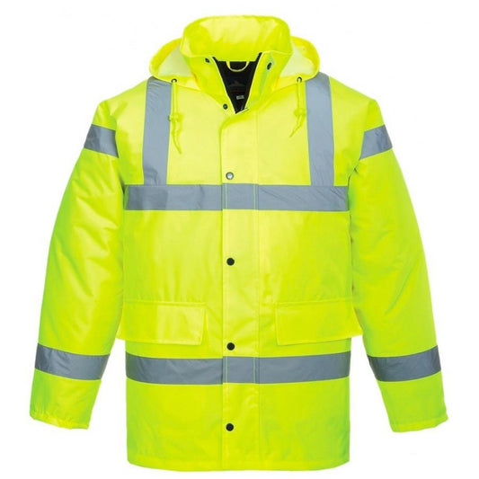 Purely Protect Hi Vis Long Jacket Traffic Large