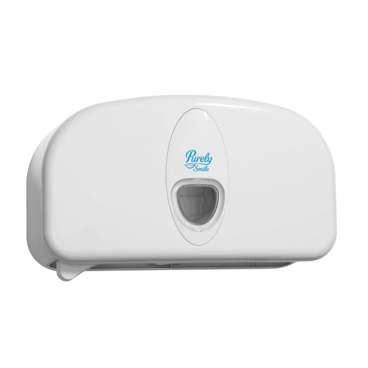 Purely Smile Micro Mini Toilet Roll Dispenser White