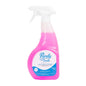 Pink spray bottle of 'Purely Smile' multi-surface cleaner on a white background
