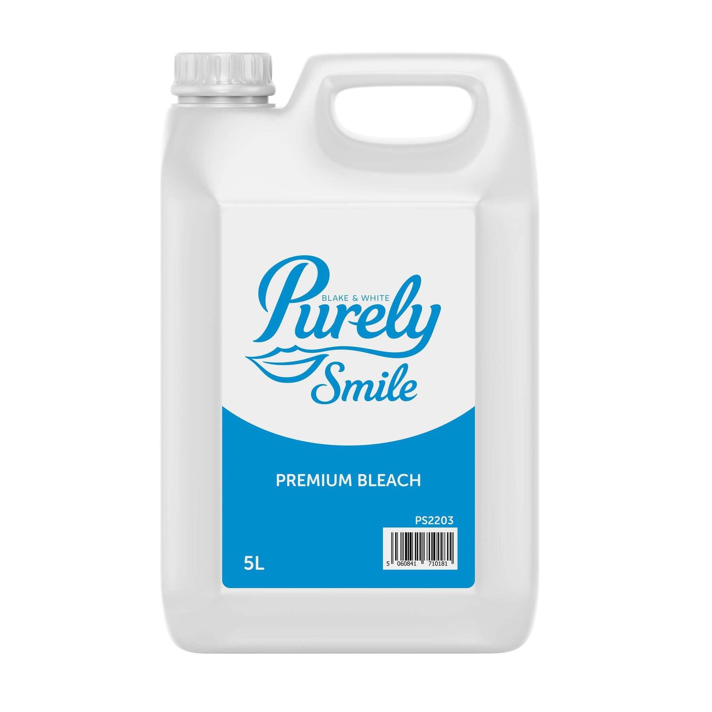 Purely Smile premium bleach container on a white background