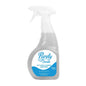 Spray bottle of Purely Smile kitchen cleaner sanitizer on a white background