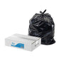 Black trash bags with a box labeled 'Nappy Refills' on a white background
