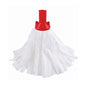 Purely Smile Big White Socket Mop Red