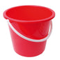 Purely Smile Round Plastic Bucket 9 Litre Red