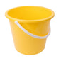 Purely Smile Round Yellow Plastic Bucket 9 L